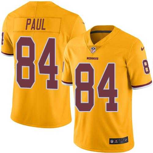 Nike Men & Women & Youth Redskins 84 Niles Paul Gold Color Rush Limited Jersey,We sell and wholesale Nike Men & Women & Youth Redskins 84 Niles Paul Gold Color Rush Limited Jersey on line form chian!